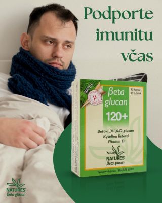 🥶 Cítite, že na vás niečo lezie? Nečakajte, kým sa imunita úplne vzdá – podporte ju včas! 💊 Látky obsahujúce Beta Glucan...