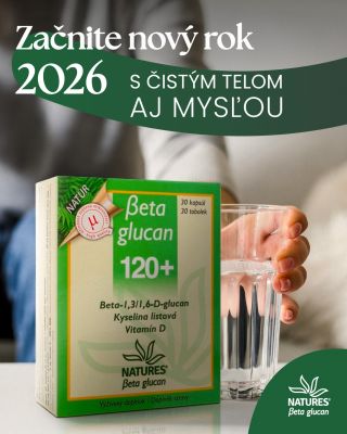 ✨🥂 Nový rok v zdraví 🥂✨ Vstúpte do roku 2026 s ľahkosťou, energiou a silnou imunitou. Beta Glucan 120+ je ideálnou...